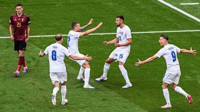 سلوفاكيا تتغلب على بلجيكا بهدف نظيف .. فيديو