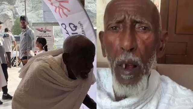 حاج سوداني يعبر عن فرحته بالوصول إلى مكة‬⁩ لأداء مناسك الحج‬⁩ .. فيديو