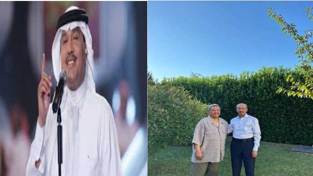 سفير المملكة لدى فرنسا يلتقي بالفنان محمد عبده في باريس