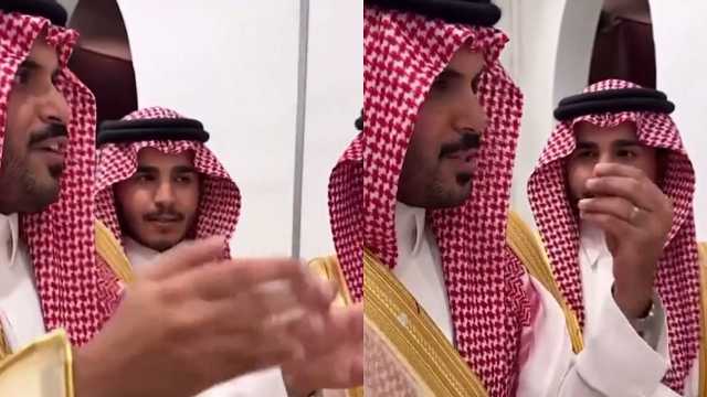 غازي الذيابي لـ أخيه في يوم زفافه: ما تنزف ممكن تجيكم عين .. فيديو