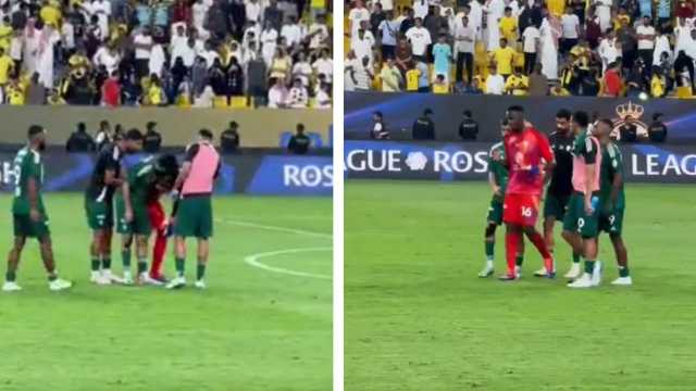 بكاء حارس الأهلي ميندي عقب التعادل أمام النصر … فيديو