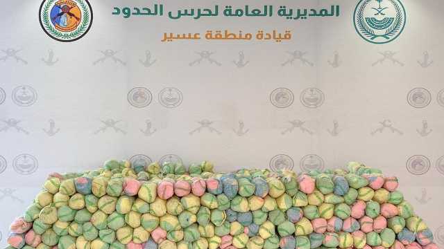 احباط تهريب 440 كيلوجرامًا من القات المخدر بعسير