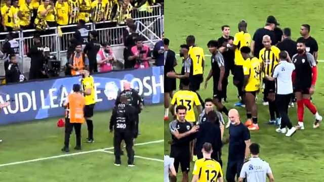 ديابي وبنزيما يحتفلان مع جماهير الاتحاد بالانتصار .. فيديو