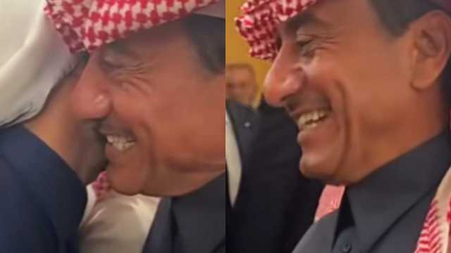 لقاء يجمع بين أسطورتي الفن والرياضة السعودية .. فيديو