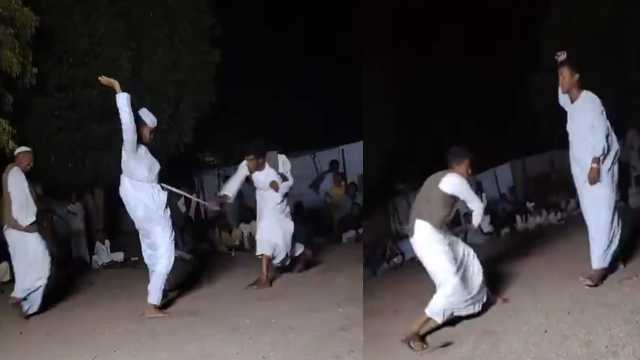 عريس سوداني يضرب أصدقائه في تقليد زواجي قديم.. فيديو