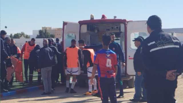 حادث اصطدام قوي بين لاعبي الترجي التونسي .. صور