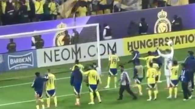 رونالدو يتغيب عن احتفالات لاعبي النصر بالفوز على الوصل.. فيديو