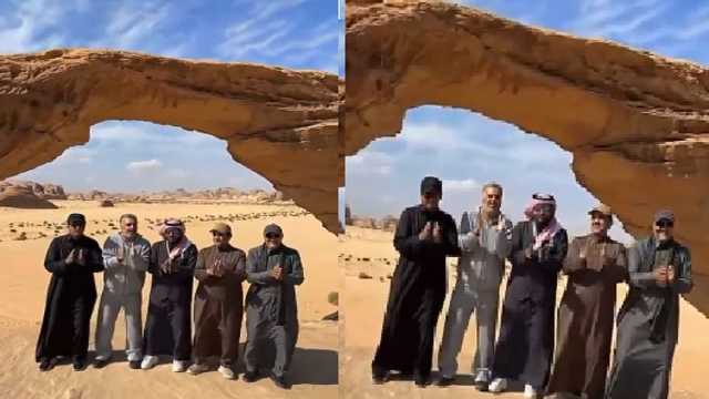 خالد البلطان يغني مع أصدقائه في كشتة بر .. فيديو