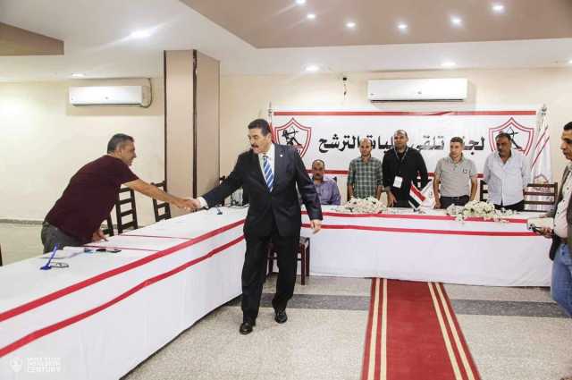 عماد البناني يتفقد لجنة تلقي طلبات الترشح بشأن انتخابات الزمالك