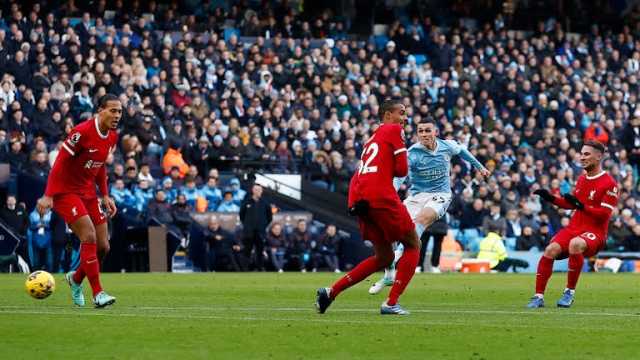 موعد مباراة مانشستر سيتي القادمة بعد التعادل مع ليفربول في الدوري الإنجليزي