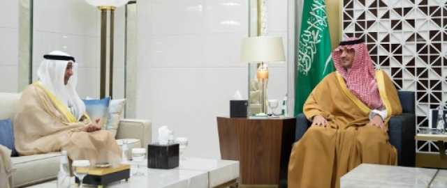 وزير الداخلية يستقبل الأمين العام لمجلس التعاون لدول الخليج العربية