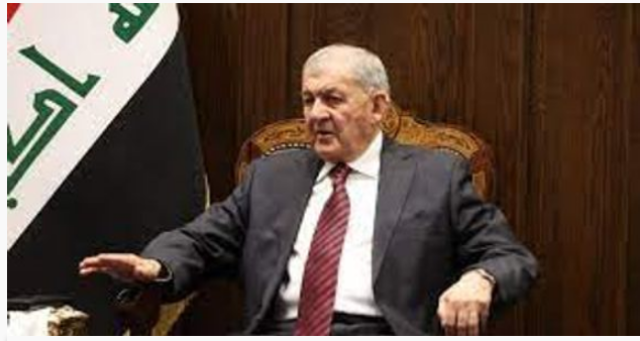 بعد احتراق قاعة أفراح.. رئيس العراق يصل إلى قضاء الحمدانية