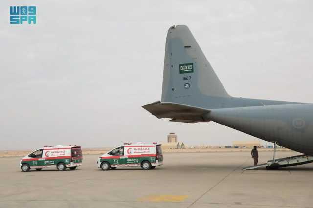 مغادرة الطائرة الإغاثية السعودية الرابعة عشرة لإغاثة الشعب الفلسطيني
