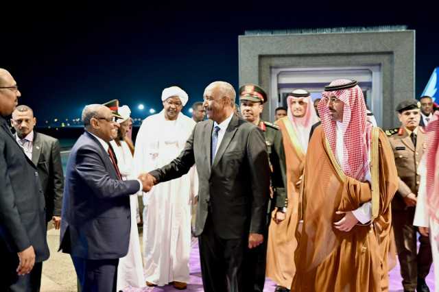 رئيس مجلس السيادة الانتقالي السوداني عبدالفتاح البرهان يصل جدة