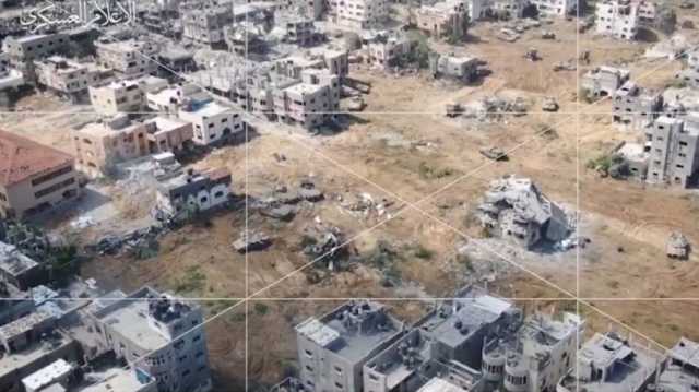 طائرة مسيرة لـالقسام تستهدف دبابة للاحتلال شرق مخيم جباليا (شاهد)‏