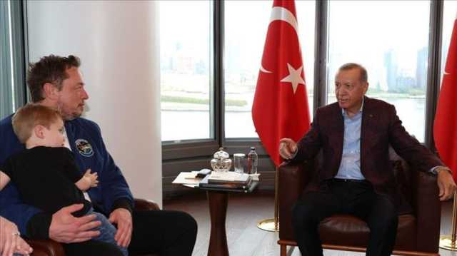 دعاه لإنتاج تيسلا في تركيا.. أردوغان يلتقي إيلون ماسك في نيويورك