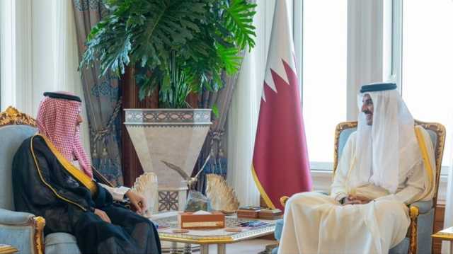 أمير قطر يستقبل وزير خارجية السعودية.. تعزيز للعلاقة الأخوية