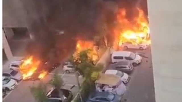 النيران تلتهم مبان في عسقلان ومدن الاحتلال جراء قصف المقاومة (شاهد)
