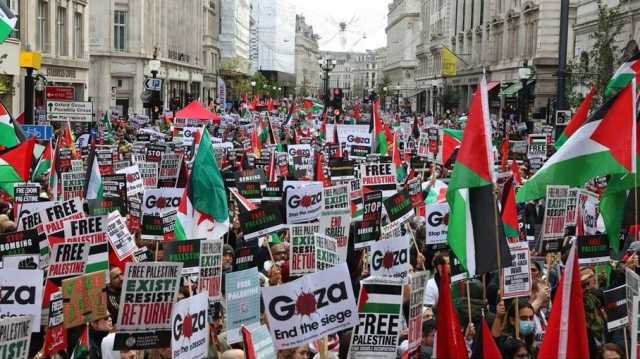 مناصرون بريطانيون لفلسطين يرفضون الحرب ضد غزة ويطالبون لندن بمراجعة موقفها