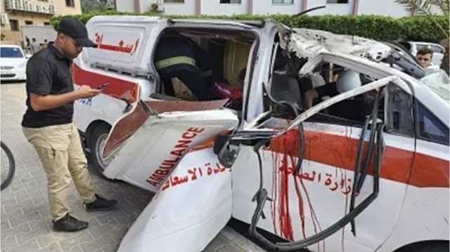 استشهاد مسعف بغزة وإصابة اثنين بقصف متعمد خلال عملية إخلاء طبي