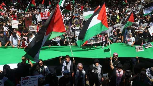 احتجاجات في سيدني مؤيدة لغزة.. منعت رسو سفن إسرائيلية (شاهد)