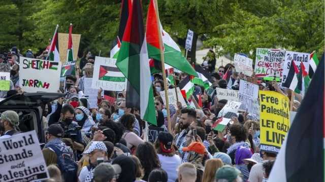 أعمال عنف تستهدف المظاهرات المؤيدة لفلسطين بالولايات المتحدة (شاهد)