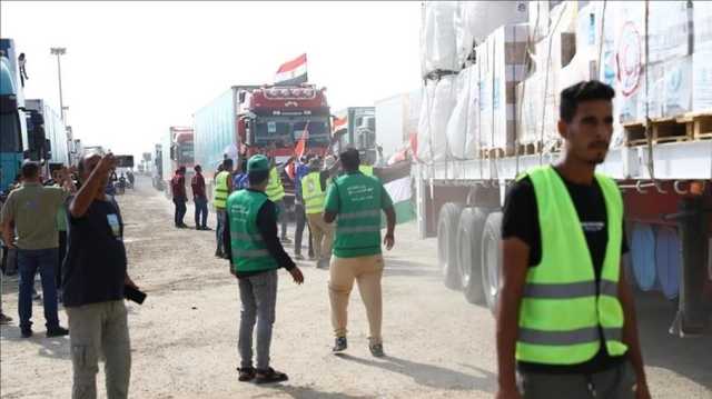 قافلة رابعة من المساعدات في طريقها إلى غزة.. ضمّت 20 شاحنة جديدة