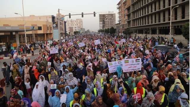 موريتانيون يتظاهرون في نواكشوط رفضا للعدوان على غزة وتأييدا للمقاومة (شاهد)