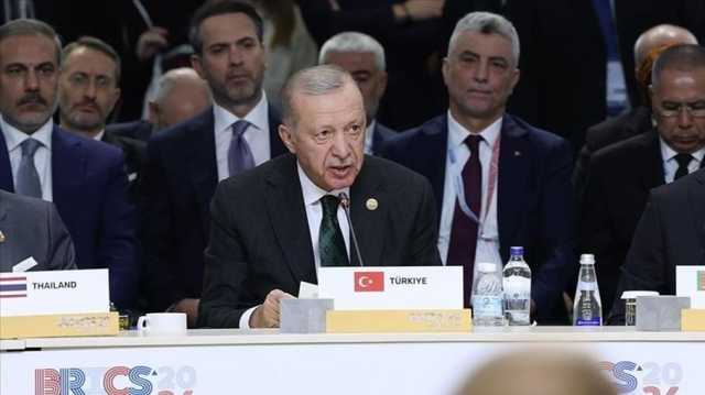 أردوغان: طالما لم تُوقف إراقة الدماء بالشرق الأوسط لا يمكن الحديث عن السلام