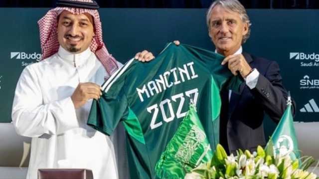 السعودية تنفصل عن المدرب الإيطالي مانشيني بالتراضي