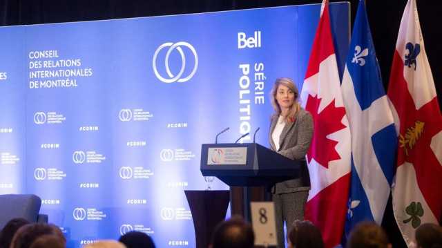 وزيرة خارجية كندا: نرى ضرورة لهدنة إنسانية في غزة