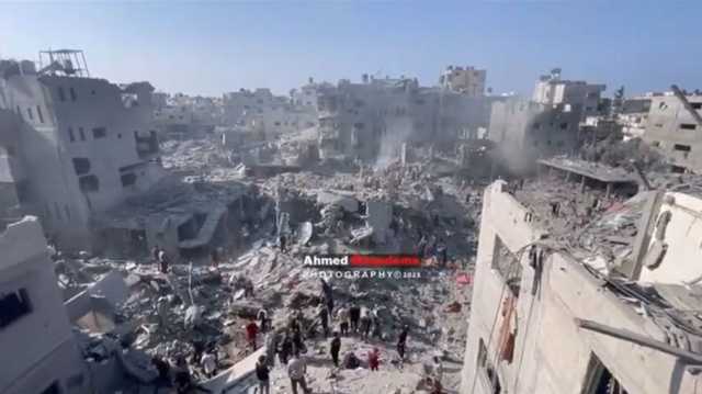 مجزرة جديدة للاحتلال.. المقاتلات الإسرائيلية تدمر مربعا سكنيا كاملا في مخيم البريج (شاهد)