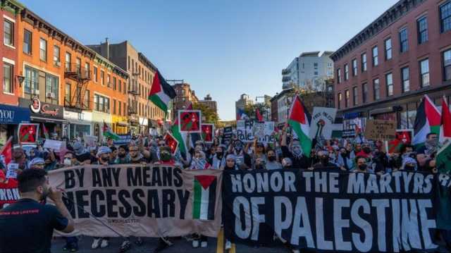 مسيرة بالشاحنات في شيكاغو دعما لغزة ورفضا للعدوان (شاهد)