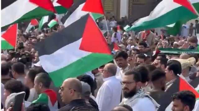 مظاهرة حاشدة في العاصمة القطرية الدوحة تضامنا مع الشعب الفلسطيني (شاهد)