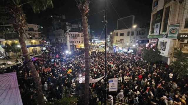 مظاهرة ضخمة في رام الله تهتف الشعب يريد كتائب القسام (شاهد)
