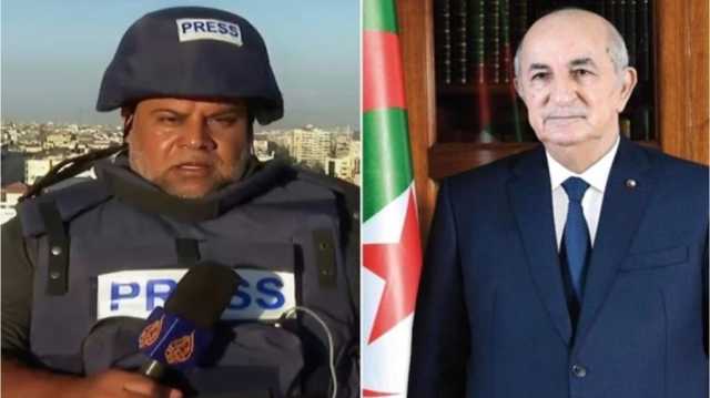 الرئيس الجزائري تبون يعزي وائل الدحدوح.. والأخير يرد ىشاهد