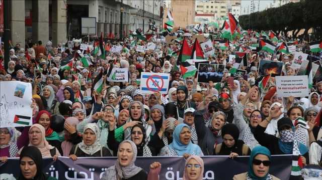 للجمعة الـ65.. مظاهرات حاشدة في اليمن والمغرب للتنديد بالإبادة على غزة (شاهد)