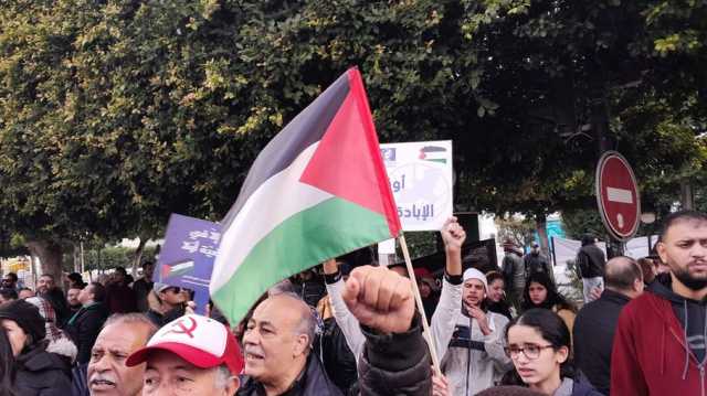 مظاهرة في تونس نصرة لغزة في ذكرى الإعلان العالمي لحقوق الإنسان (صور)