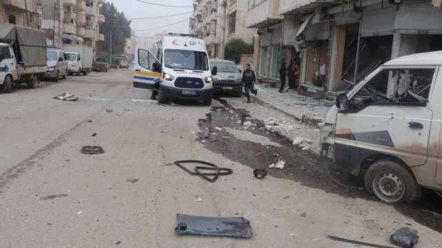 جرحى ومصابون بقصف للنظام السوري على مدينة إدلب شمالي سوريا