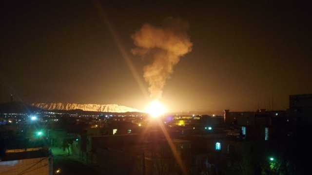 انفجار وحريق هائل بخط غاز رئيسي في إيران (شاهد)