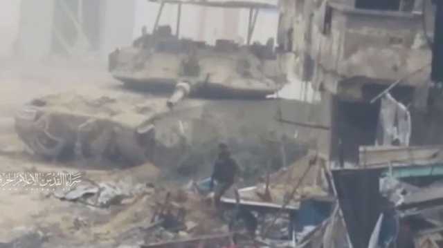 السرايا توثق تفجير صاروخ طائرة بجنود داخل مبنى بحي الزيتون (فيديو)