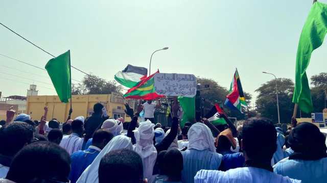 آلاف الموريتانيين يتظاهرون تضامنا مع غزة في أول جمعة من رمضان