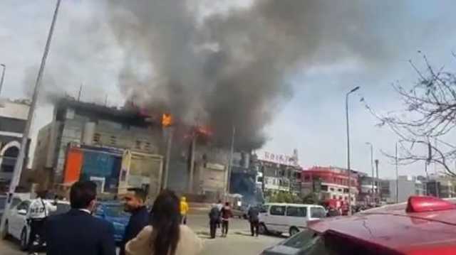 بعد حريق إستديو الأهرام.. النيران تندلع في مجمع البنوك بالقاهرة