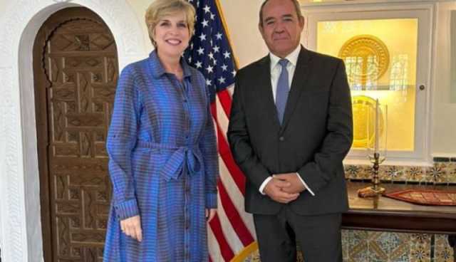 سفيرة أمريكا بالجزائر تلتقي وزير الخارجية الأسبق صبري بوقادوم وهذا ما قالته