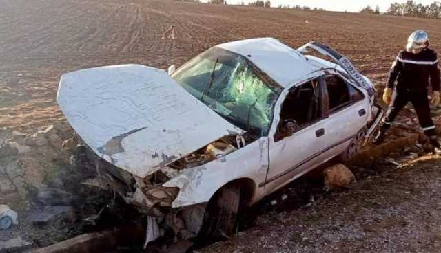 تيارت.. وفاة طفلة وجرح طفل آخر إثر إنقلاب سيارة بالطريق الوطني رقم 90