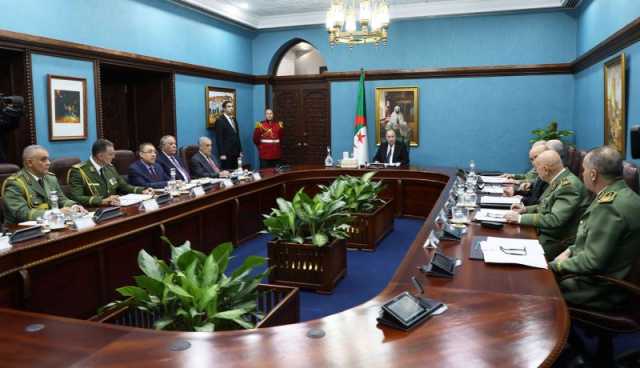 المجلس الأعلى للأمن يبدي أسفه للتصرفات العدائية لبلد عربي شقيق ضد الجزائر