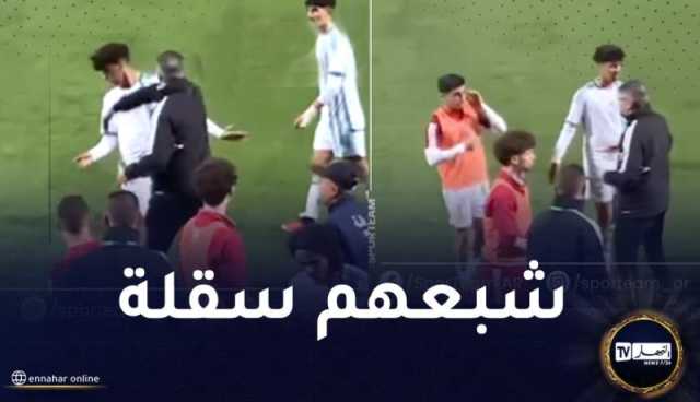 بالفيديو.. مدرب الخضر يصفع لاعبيه لتهدئتهم بعد مشاحنات مع التونسيين