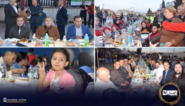 قالمة: مصالح الولاية تنظم مأدبة إفطار جماعي حضرها ما يزيد عن 600 شخص