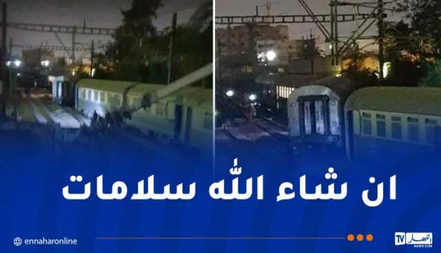 بالصور: إنحراف القطار السريع الجزائر – وهران ببوفاريك 