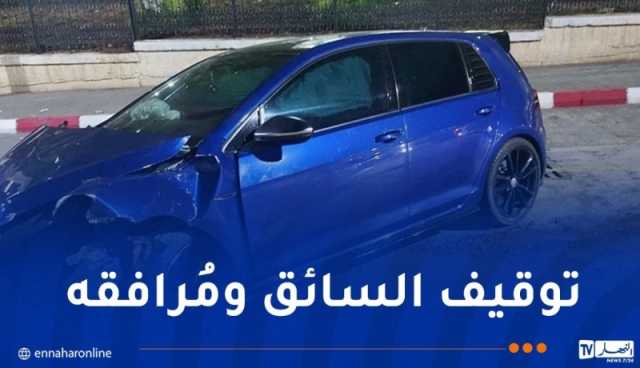 فيديو.. سيارة تسير بسرعة جنونية وتتسبب بحادث مُروع في قسنطينة!